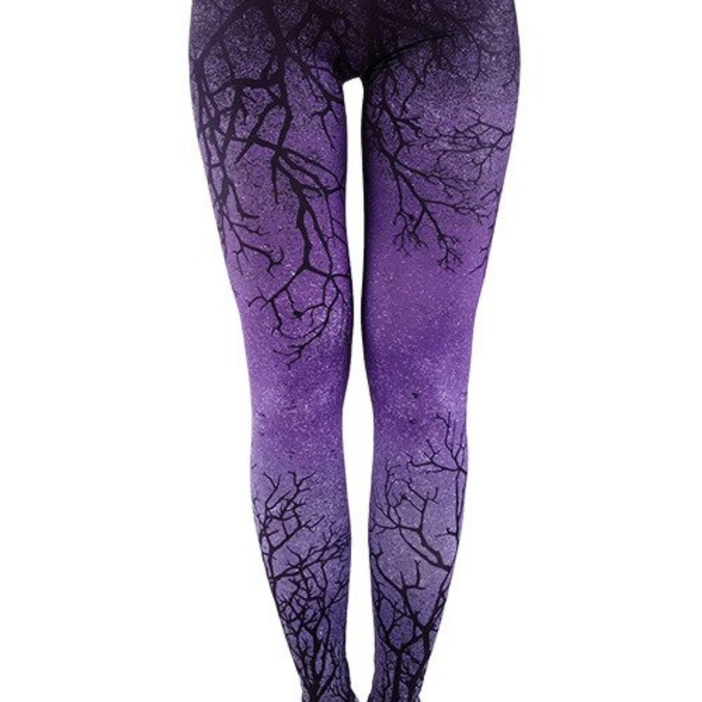 ReStyle Purple Branch Leggings